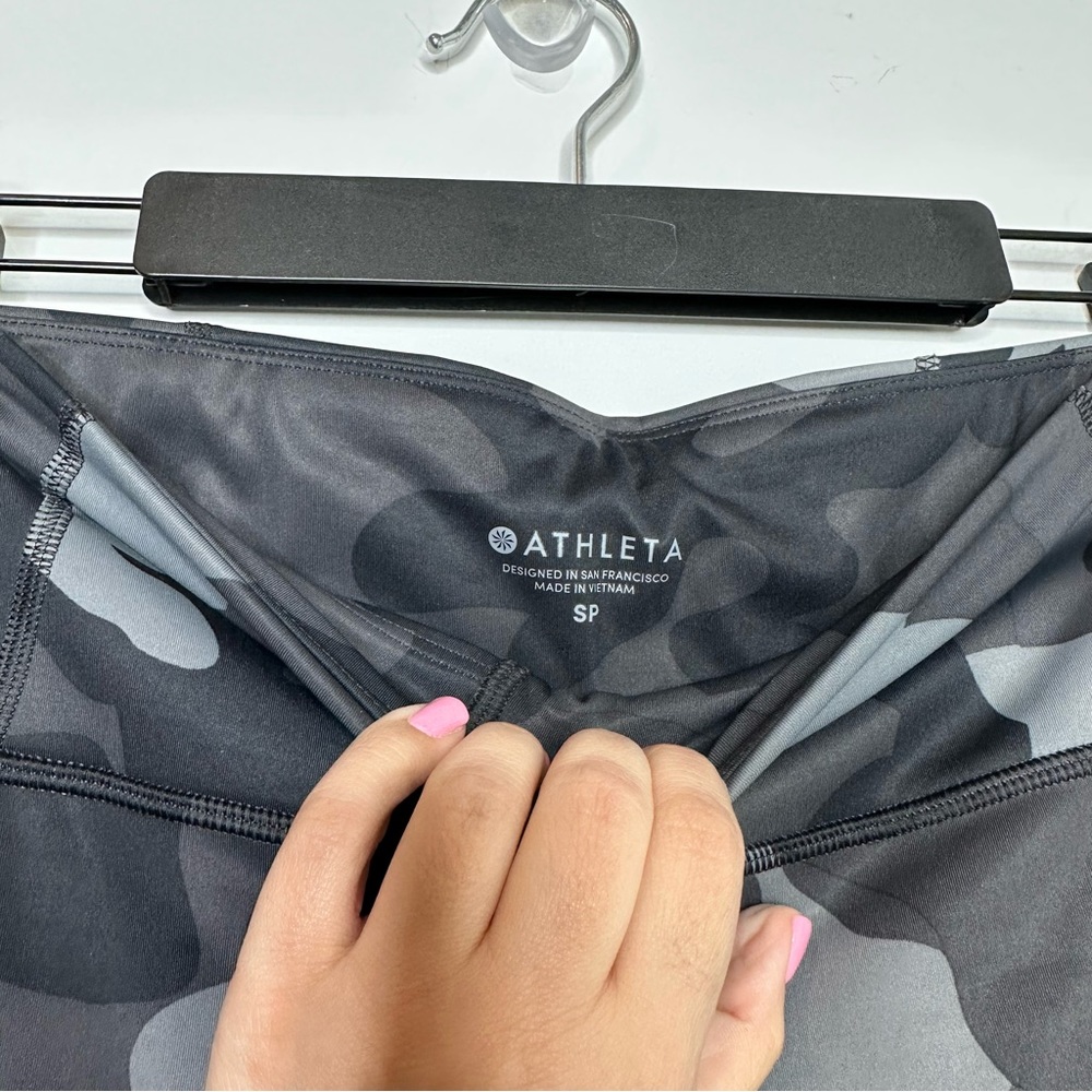 Athleta High Rise Camo Print Petite Leggings - Picture 3 of 7